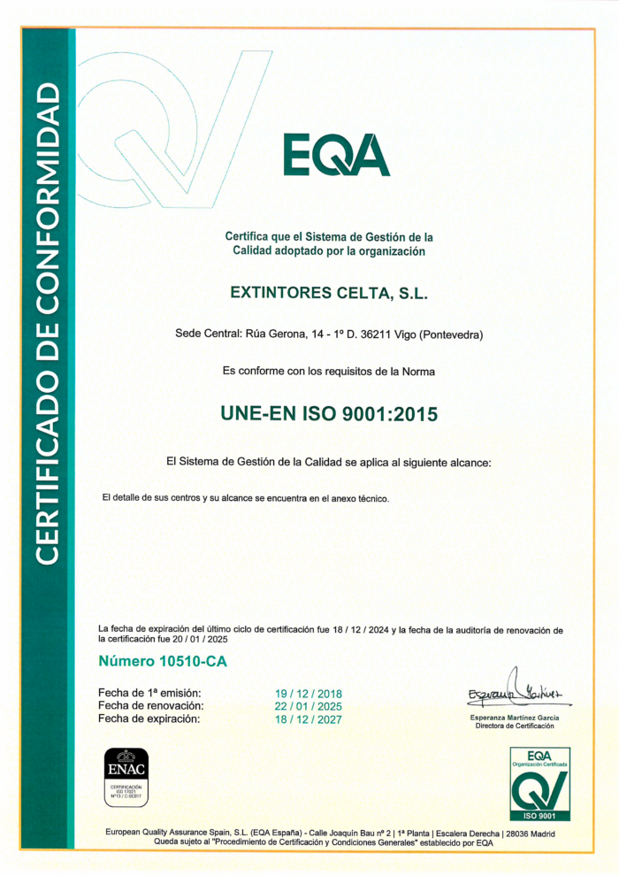 extintores celta staff